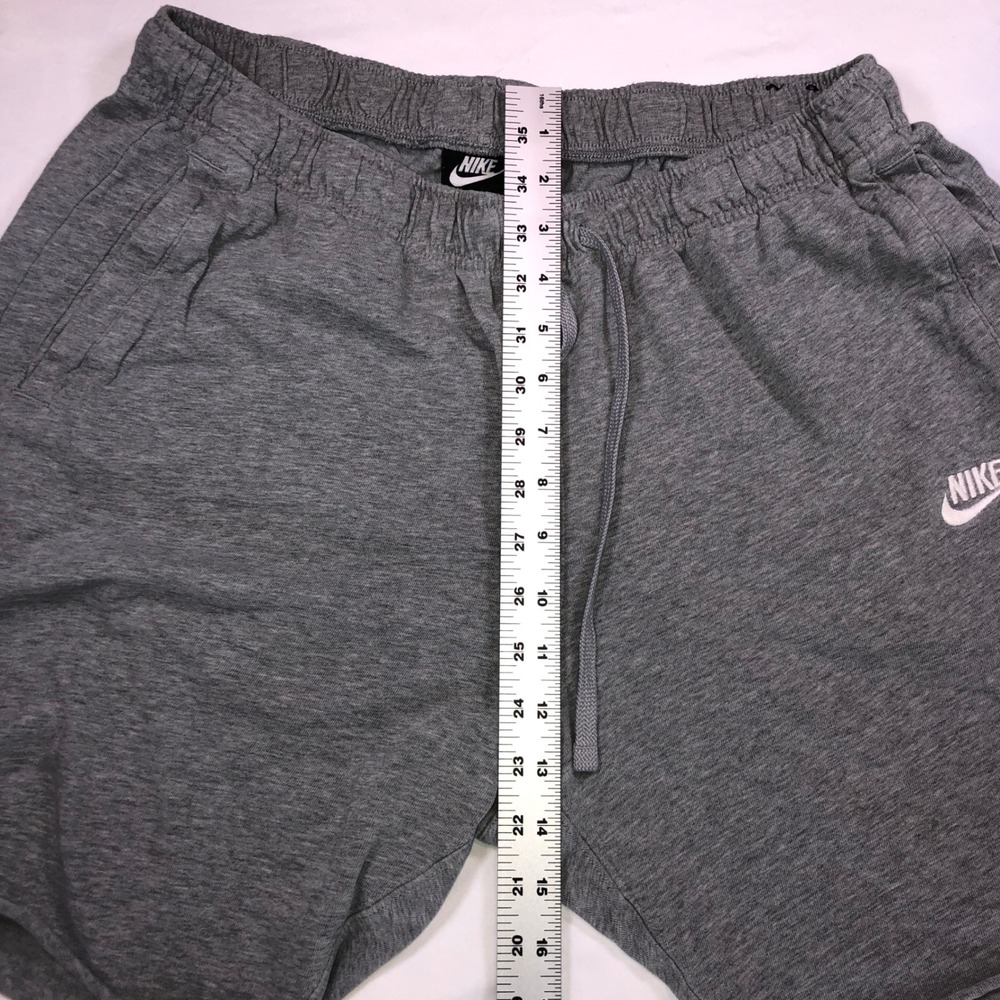 Nike Mens Sportswear Jersey Shorts Heather Grey Raw Hem Drawstring 00782